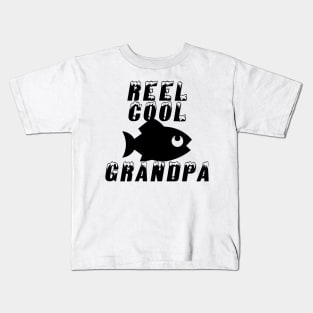 reel cool grandpa Kids T-Shirt